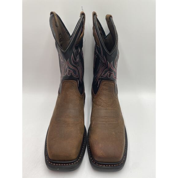 Justin WK2104 TANKER Men's NEW WITH DEFECT Steel-Toe Boot Brown US Size 11.5 - Picture 6 of 10